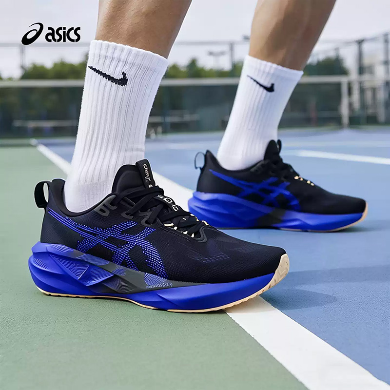 Badminton Victory - Asics NOVABLAST 5 Siyah Kraliyet Mavisi