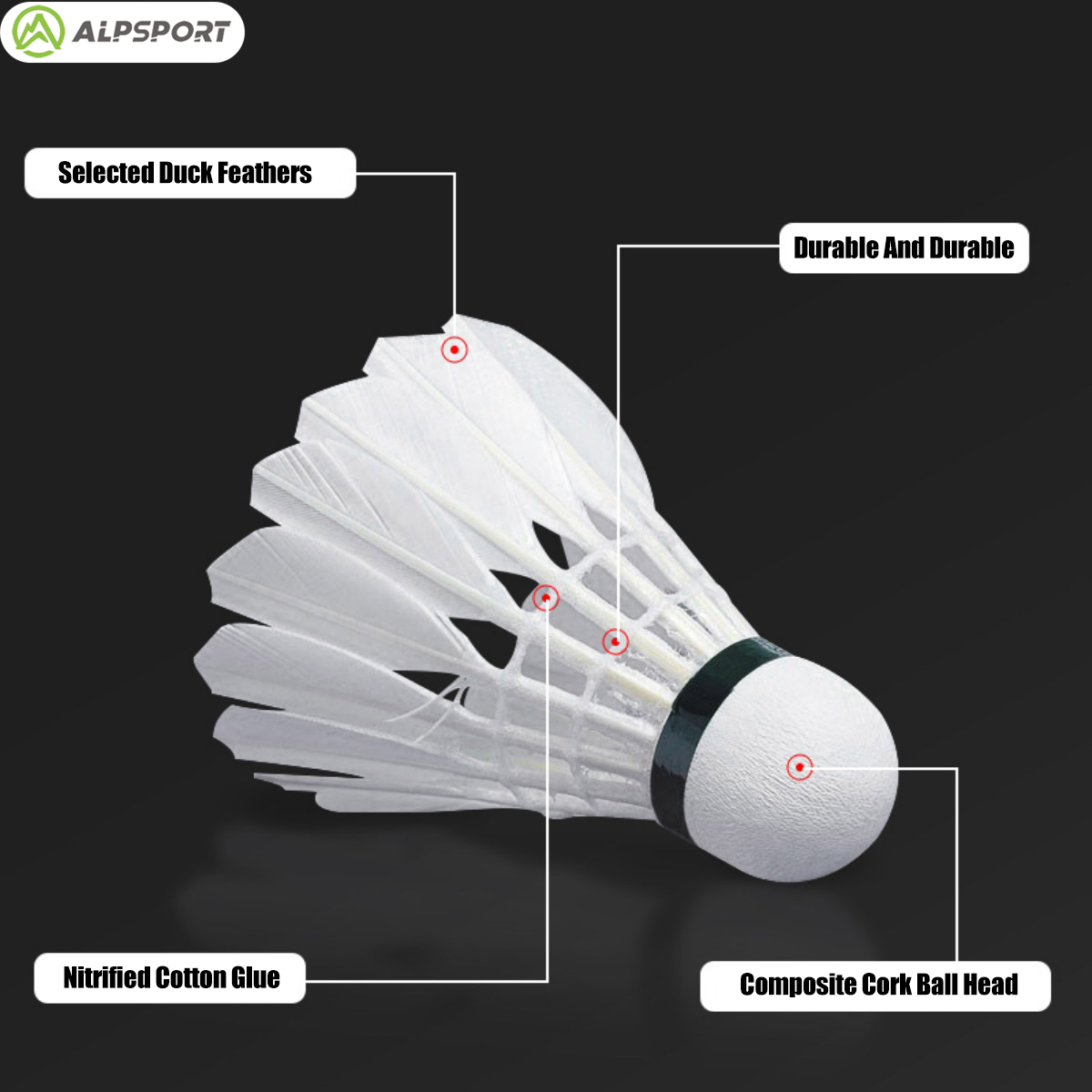 ALPSPORT 303 Beyaz Ördek Tüyü  - Badminton Youtube incelemesi ve fiyatı